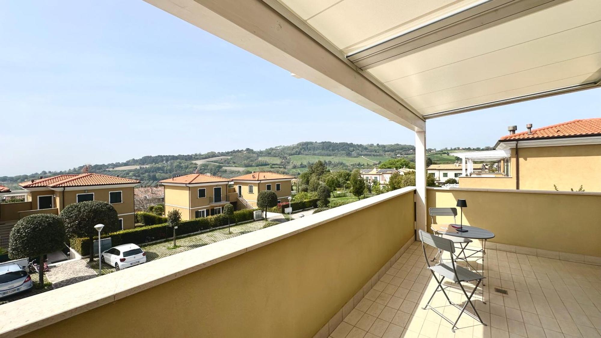 S334 - Sirolo, Meraviglioso Trilocale Panoramico エクステリア 写真